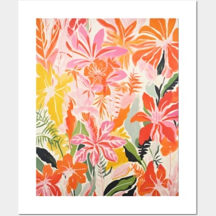 Boho Tropical Jungle Floral Posters and Art